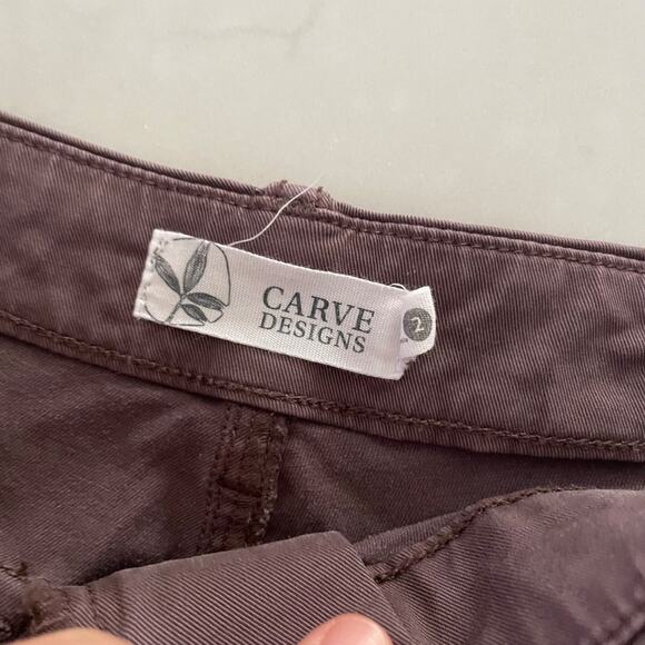 Carve Designs Womens Kingston Short Size 2 6" inseam mauve color - Picture 2 of 5